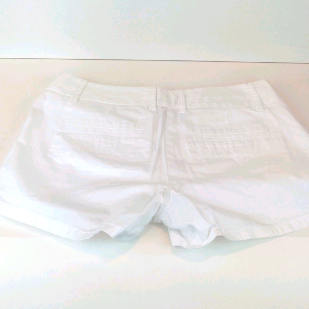 J. Crew White 100% Cotton Chino Shorts - Picture 2 of 3